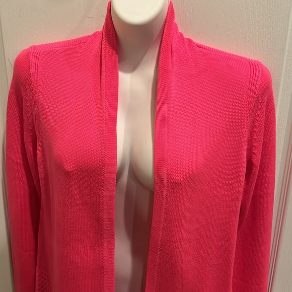 Lilly Pulitzer Pink Isle Noble Fringe Cardigan Color size S - Picture 2 of 7